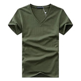 Men's V-Neck Cotton Short Sleeve T-Shirts - Everyday Comfort - Himpall